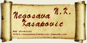 Negosava Kasapović vizit kartica